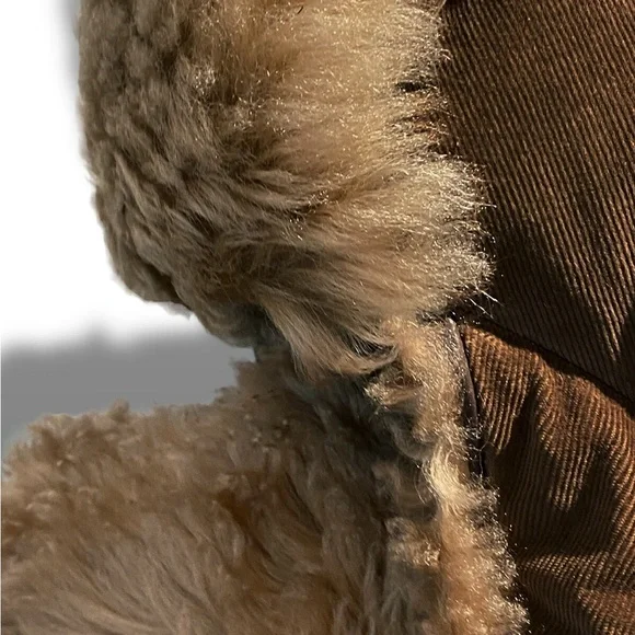DSquared2 Corduroy Shearling Aviator Trapper Hat display picture 3